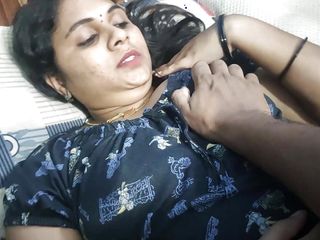 Vaishnavy's breasts inhale in night by Sharun Raj, guest room romance, Mallu duo warm breasts inhale, warm wifey breasts inhale in night